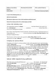 English Worksheet: bac review 2022