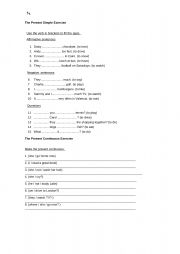 English Worksheet: Present simple, present continuous, modal verbs, past simple