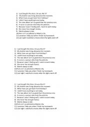 English Worksheet: Grammar auction