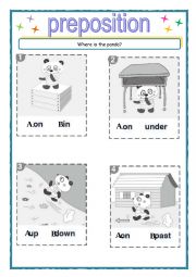 English Worksheet: prepositions