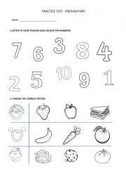 English Worksheet: PRACTICE TEST