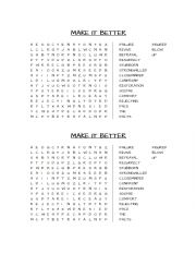 VACABULARY MAKE IT BETTER PUZZLE