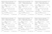 English Worksheet: adjectives