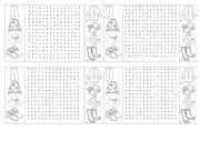English Worksheet: CLOTHES WORDSEARCH