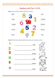 Numbers with Fun: 1 to 10