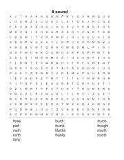 Theta sound wordsearch