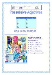 Possessive Adjectives