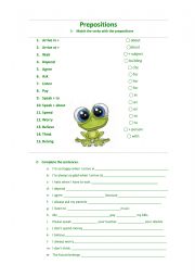 Verbs followed by prepositions