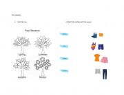 English Worksheet: seasons