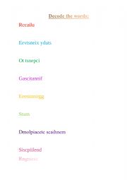 English Worksheet: electrical engineering