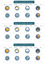 English Worksheet: Weather
