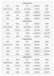 English Worksheet: Describe foods