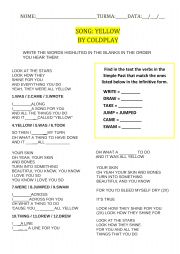 English Worksheet: Activity: Song 