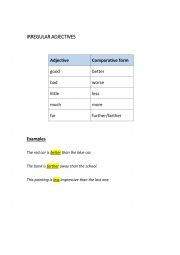 English Worksheet: Comparative Adjectives