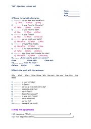 English Worksheet: worksheet