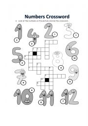 English Worksheet: Numbers 