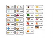 English Worksheet: Domino Food