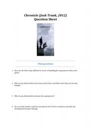 English Worksheet: Worksheet for the film 