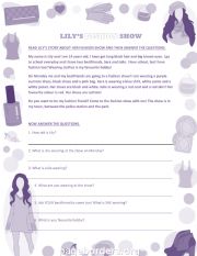 Lilys fashion show (reading comprehension)