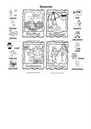English Worksheet: The seasons