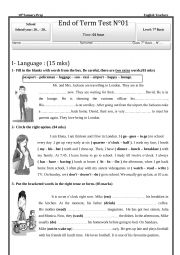 Full term test017th form