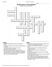 English Worksheet: Professions and Occupations