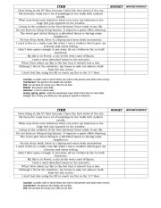 English Worksheet: Auction daily routine
