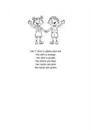 English Worksheet: Clothes