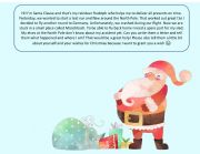English Worksheet: A letter to Santa