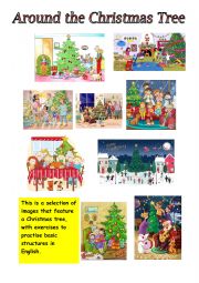 English Worksheet: Around the Christmas Tree