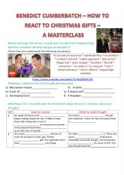 BENEDICT CUMBERBATCH CHRISTMAS MASTERCLASS