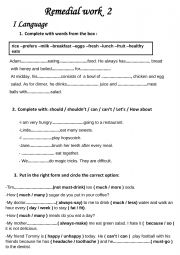 English Worksheet: 6th year English new program 2022/2023 Unit2 Keeping Fit