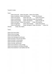 English Worksheet: Test for pre-begginers