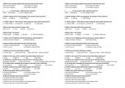 English Worksheet: Matrix Film Quiz