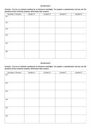 English Worksheet: questions about shopping habits