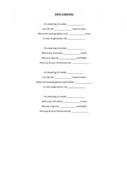 English Worksheet: White Christmas song