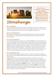 Stonehenge - Reading Comprehension