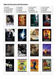 English Worksheet: Film genres