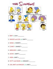 The Simpson�s family tree