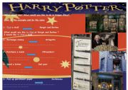English Worksheet: What would you like to do in Diagon Alley?