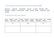 English Worksheet: Sports