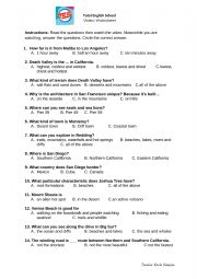 English Worksheet: Video Worksheet Superlatives
