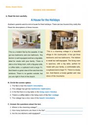 A house for the holidays _5th grade test