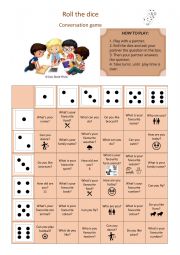 English Worksheet: Question and answers  - communication board game