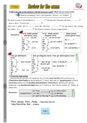 English Worksheet: review for mid-term test 1 (7th form)