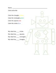 English Worksheet: Shape and colors