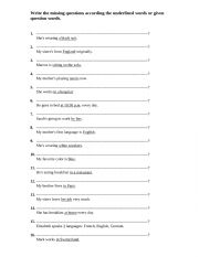 English Worksheet: Present simple