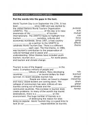 English Worksheet: The lesson World Tourism Day