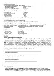English Worksheet: present tense_will_be going to