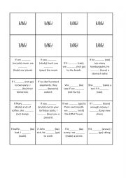 English Worksheet: Game 1st conditional